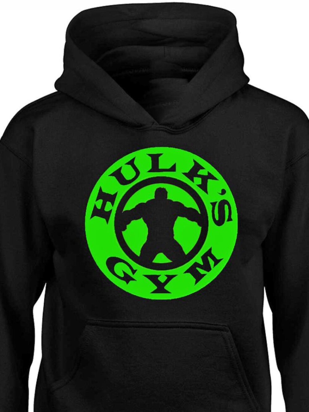 New Hulk's Gym Black Hoodie Fleece Sweatshirt
